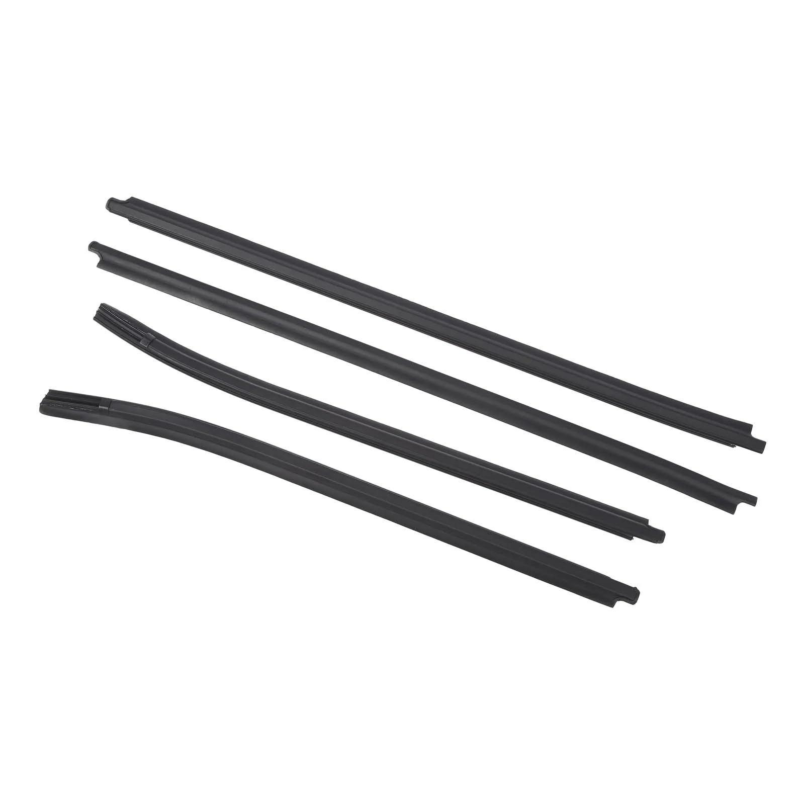 Vamhhx One Color Car Rubber Sealing Strips For Toyota For Hilux Sr5 Vigo Mk6 Pickup 2005 To 2015 4Piece Window Moulding Trims Rubber 68161 0K010 Replacement Car Door Rubber Seal
