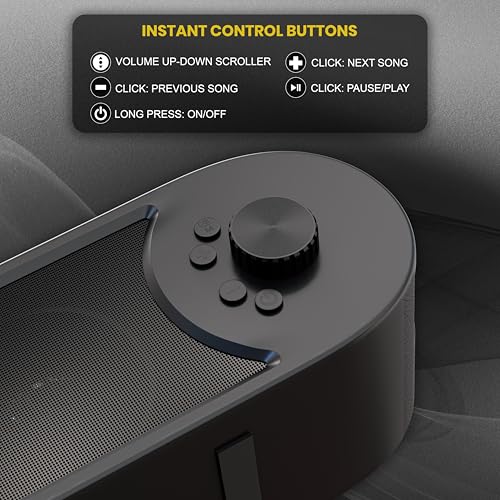 Image of MAKPOWER Rhythm 25W Bluetooth Soundbar Speaker with Woofer, Deep Bass, Bluetooth v5.3, USB, TF Card & AUX Support, 6 Hours Playtime, Portable Wireless Sound Bar for TV, PC & Mobile