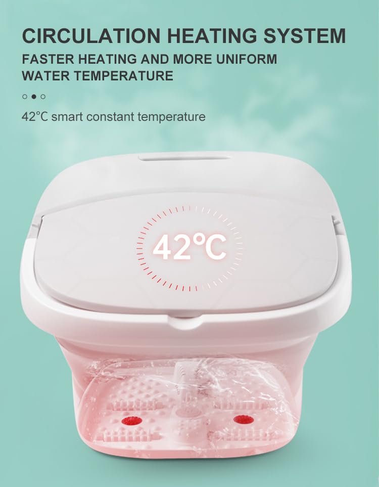 Masajeador Eléctrico de Pies Pedicure con Calor y Burbuja miniatura 4