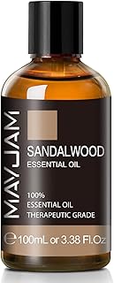 Sponsored Ad - Sandalwood Essential Oil, 3.38FL.OZ Pure Essential Oils by MAYJAM, Large Volume Sandalwood Oil, Perfect for...