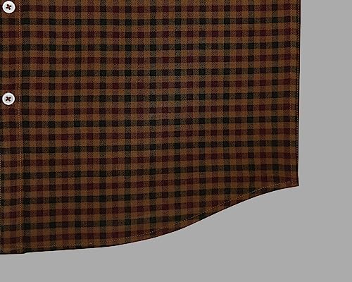 Image of GHPC Cottswool Winter Wear Woolen Gun Club Checks Full Sleeves Regular Fit Formal Shirt for Men
