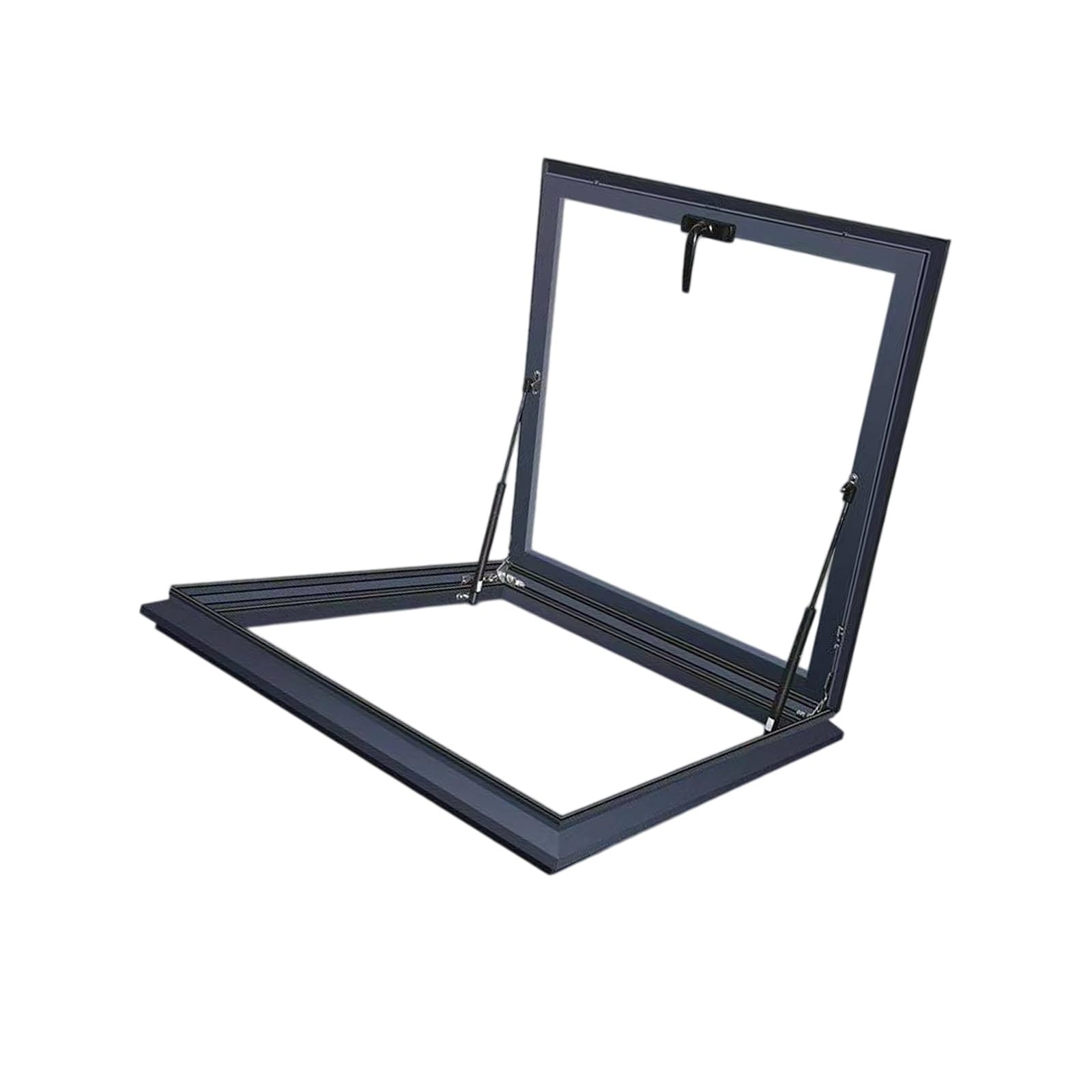 ZCFLWR Floor Hatch Manual Skylight, Generic Roof Skylight, Attic Basement Glass Viewing Window (LxW 100x100cm/39x39in)