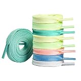 Yinxily 6 Pair Nylon Luminous Shoelaces Light Up Glow in the Dark for Party Dancing Skating Christma