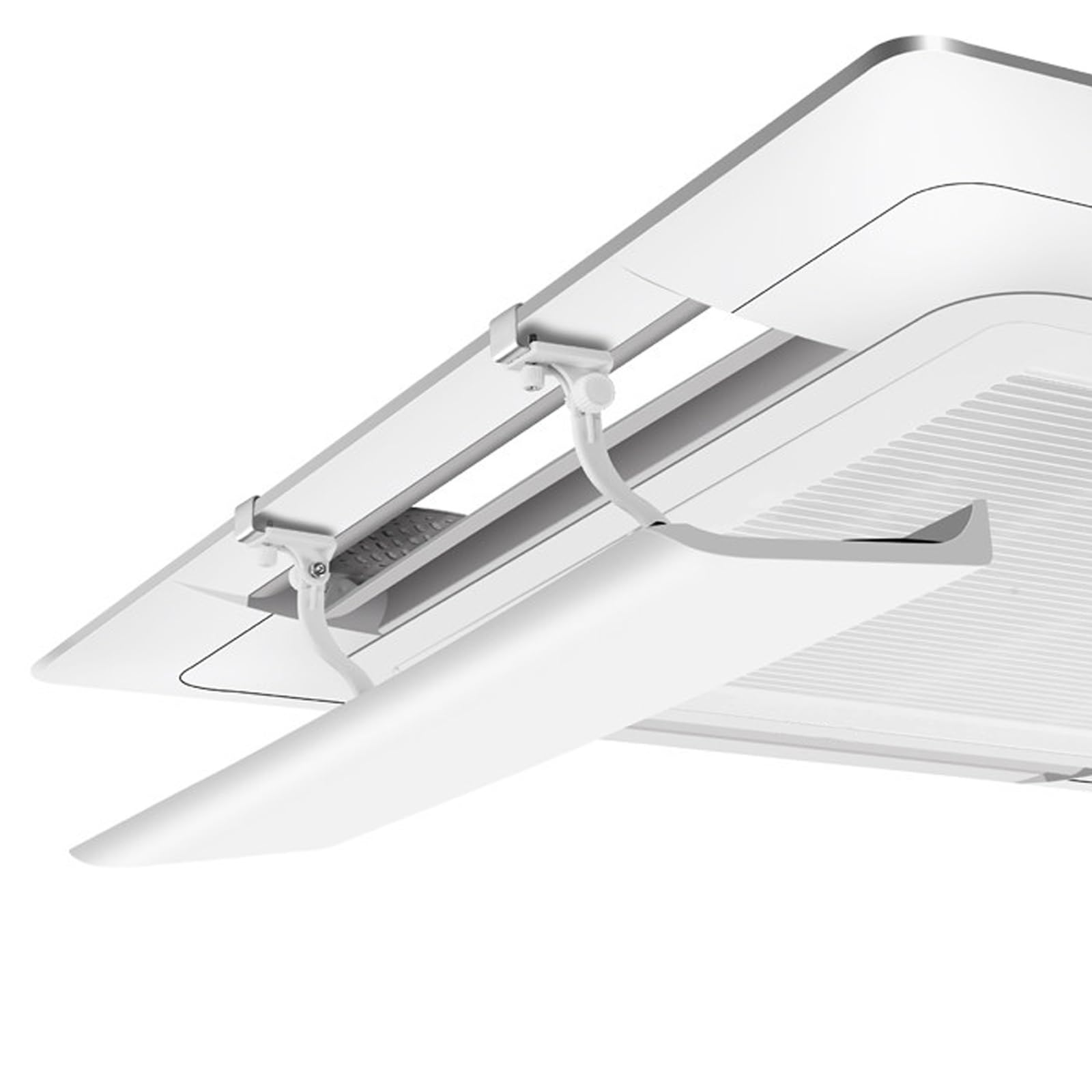 YUE JJXN 4 Pack Ceiling AC Vent Deflector, W7.9in Air Conditioner Deflector No Drill Anti Direct Blow Vent Cover for Office School(58cm/22.8in)