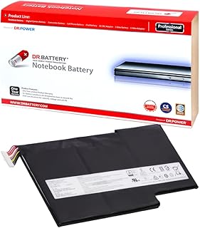 DR. BATTERY BTY-M6J Laptop Battery Compatible with MSI Stealth Pro GS63VR GS73VR GS63 GS63VR-6RF GS73 GS63VR-7RF GS73VR 7RF GS73VR 6RF Stealth Pro GS73VR GS63VR 7RG BTYM6J [11.4V / 64.98Wh]