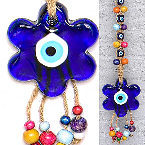Evil Eye Wandbehang Dekor Ornament Dekoration Charme für Zuhause Zimmer Spiegel Tür Auto Perlen Blau Türkisch Anhänger Geschenk Frauen Cover