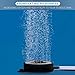 Pawfly 2 Inch Aquarium Air Stone Disc with LED Light Fine Bubbler Diffuser with Tubing for Fish Tank (Pump not Included)