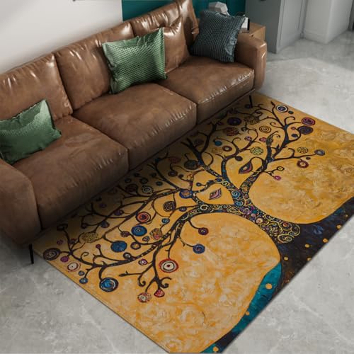 Tapis de salon abstrait doux et lavable pour la maison - 2