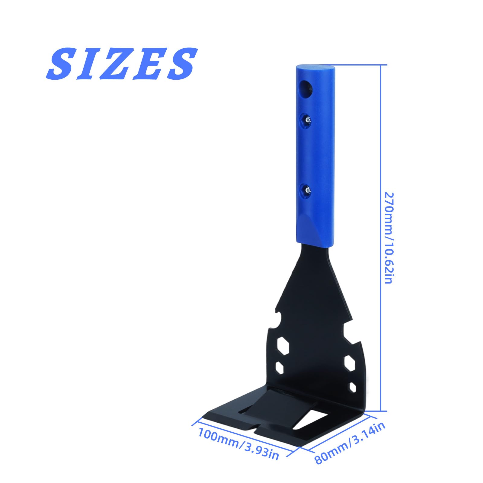Saim Trim Puller Tool for Baseboard Heavy Duty Trim Removal Tool Multi-Tool Pry Bar and Hammer for Commercial Work Baseboard Molding Siding and Flooring Removal Remodeling (Blue)