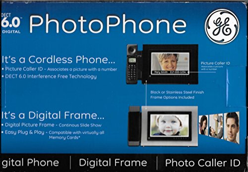 Telefone inalámbrico GE 27956FE1 con identificación de llamada fotográfica miniatura 2