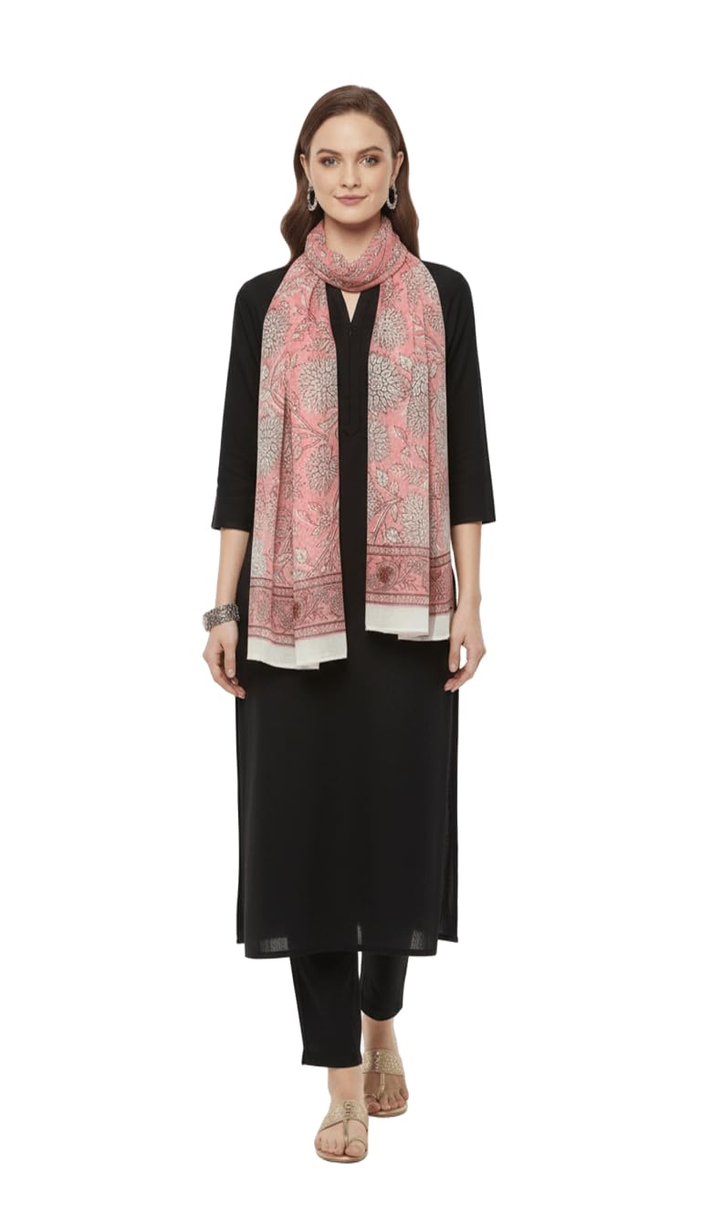Women’s Lightweight Muslin Printed Stole – Soft, Breathable Casual Fashion Wrap | Multi-Color Trendy Scarf for All Seasons | Elegant All-Occasion Accessory | Fancy Scarf for Women-image-43