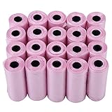 20 Rolls Pink Pet Supplies Dog Poop Bags for Waste Refuse Cleanup,Dog Pet Waste Poop Bags, Cat Waste...