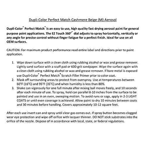 image for Dupli-Color EBTY15967 Perfect Match Automotive Spray Paint – Toyota 