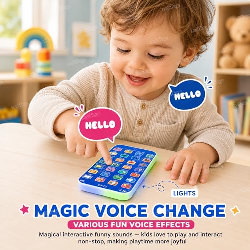 Image of Zest 4 Toyz Toy Phone for Kids | Educational Toy Mobile Phone | 28 Learning Mode Keys | Type - C Rechargeable | Pretend Play Mini Cell Phone Toy | Birthday Gift for Boys & Girls - Pack of 1