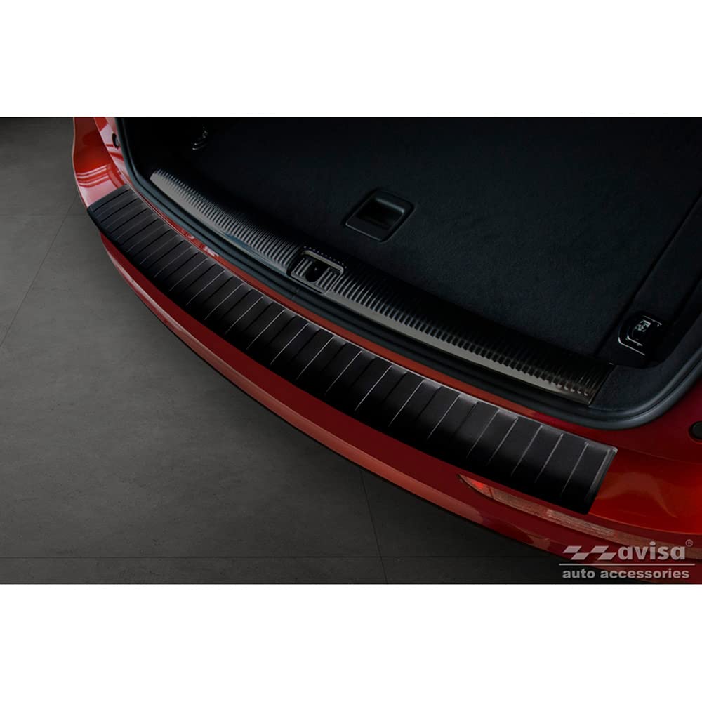 Zwart rvs bumperbescherming Audi Q5 2008-2016
