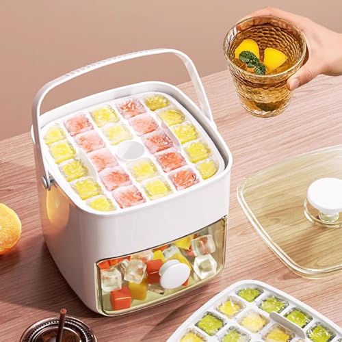 Set de bandejas para hielo con contenedor y tapa miniatura 6