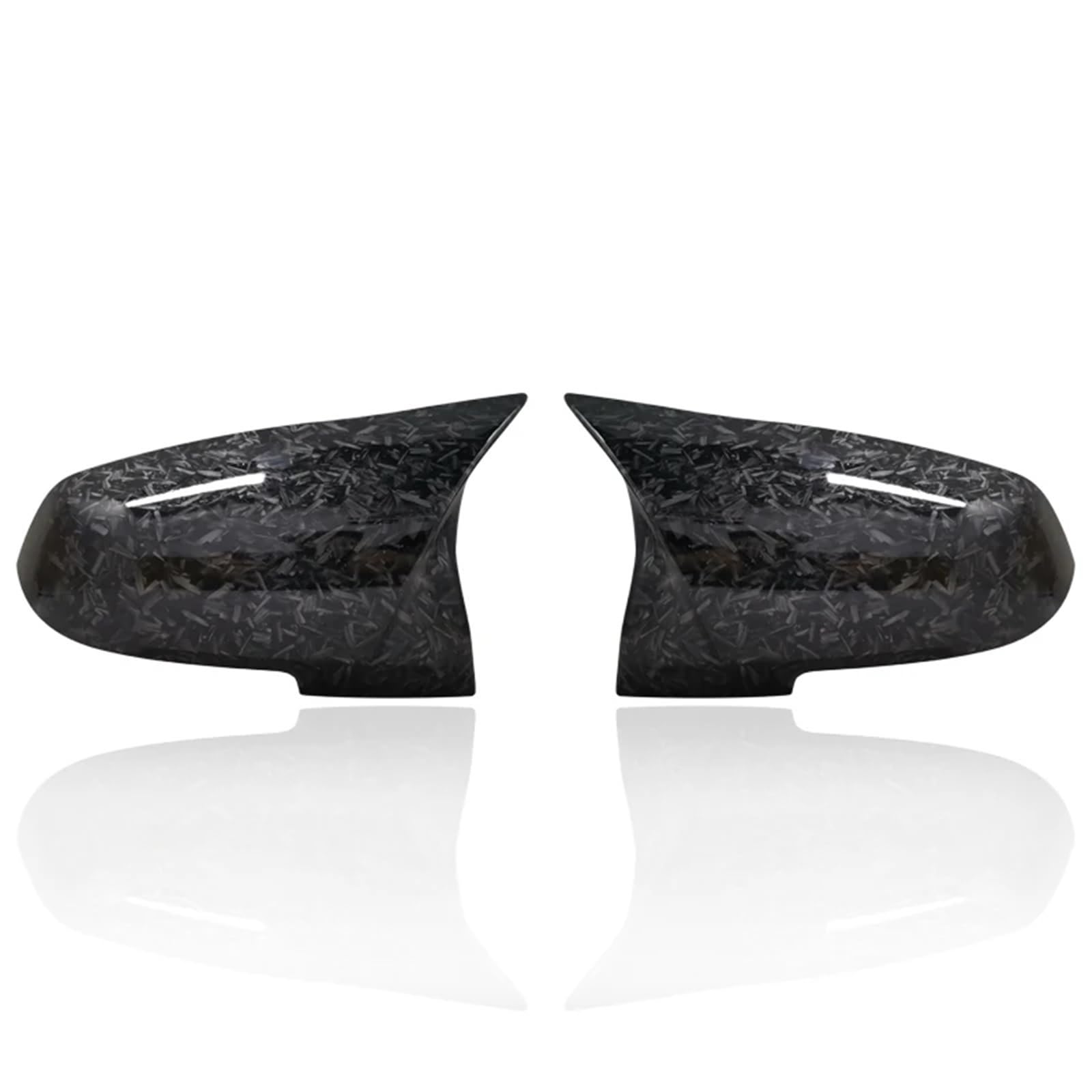 Auto Spiegelkappen Für Serie 1 2 3 4 XM 220i 328i 420i F20 | F21 F22 F23 F30 F32 F33 F36 X1 2 Stück Rückspiegel-Abdeckkappe Carbon Schwarz(Carbon)
