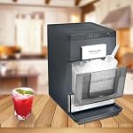 Frigidaire Gallery, 33 Lbs. Machine à glaçons de comptoir, Nugget en forme de glace, Tige en acier inoxydable, noir