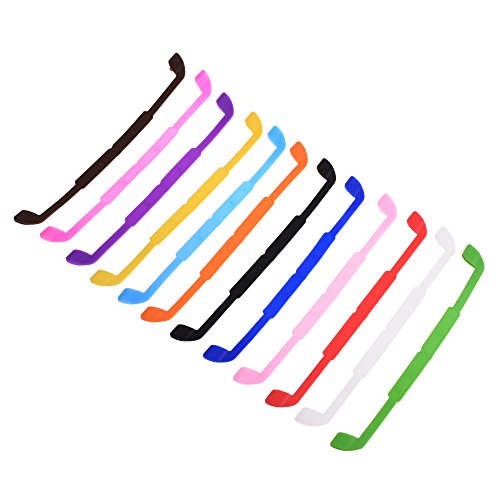 BLUECELL 12 Color Silicone Anti-Slip Glasses Eyeglass Strap Sports Glasses Strap Holder for Children