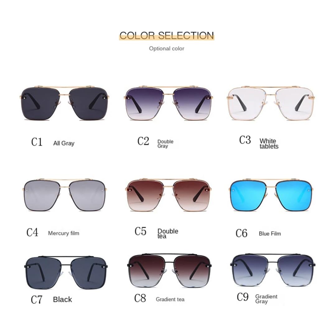 Gafas de sol vintage degradadas para hombre y mujer, lujo, moda masculina, protección UV400