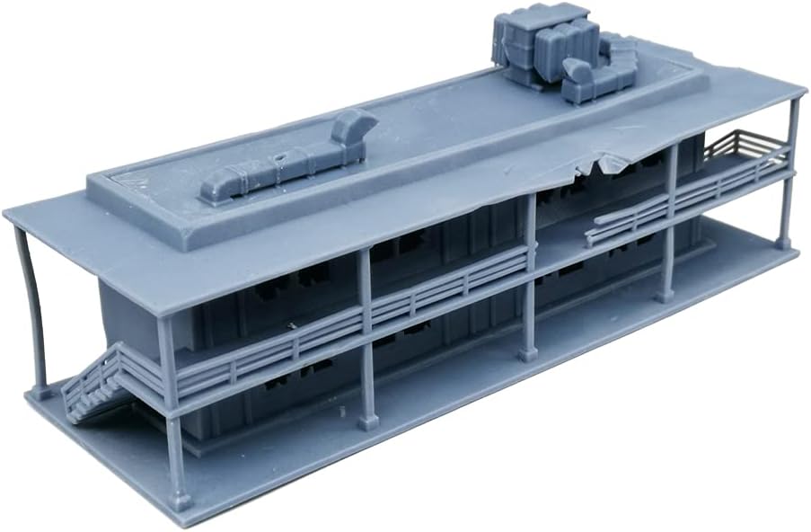 Outland Models Railway Scenery Structure Abandoned Motel 1:160 N Scale