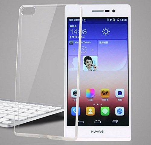 Tumundosmartphone Custodia di Gel TPU FINA Ultra-Thin 0,3mm Trasparente per Huawei Ascend P8