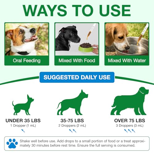 Antibiotika für Hunde-60ml,Hund Antibiotika,Natürliche Antibiotika für Hunde,juckende Haut Relief,Unterstützt Allergie Relief,Hund Antibiotika für Haut-Infektion-Bacon Flavor