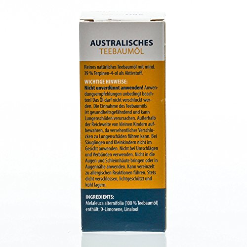 100 Prozent Reines Australisches Teebaumöl 60 ml (2x 30 ml) zur Haut-Pflege Reinigung, gegen Pickel, Schuppen und Mitesser – Bild 5