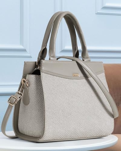 Image of Multi Compartment Denim Design Handbag, Multipurpose handbag with Shoulder Strap