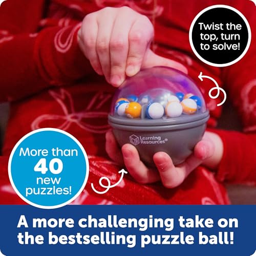 Image of Learning Resources Scramboozle Number Jumble - 3D Brain Teasers for Kids and Adults, Puzzles for Teens, Boosts Critical Thinking and Problem Solving, Travel Games, Fidget Toy, Gifts for Boys and Girls