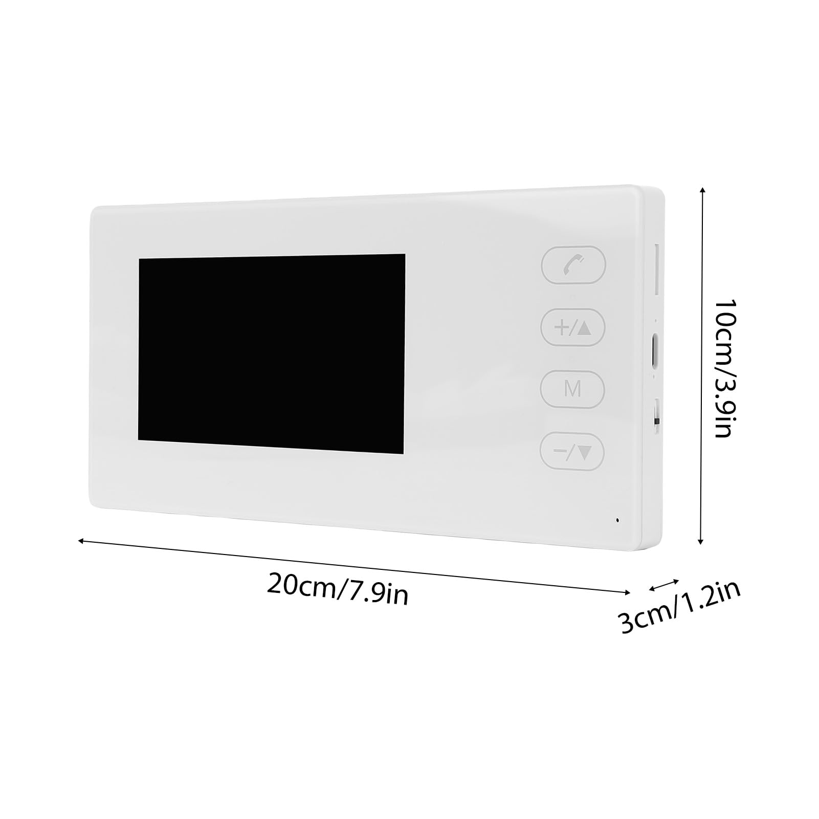 Timbre con Vídeo 2,4G, de Intercomunicación Portátil Inalámbrico, Cámara HD 720P, Pantalla Táctil LCD de 4,5 Pulgadas, Sonido Bidireccional, Visión Nocturna, Gran Angular