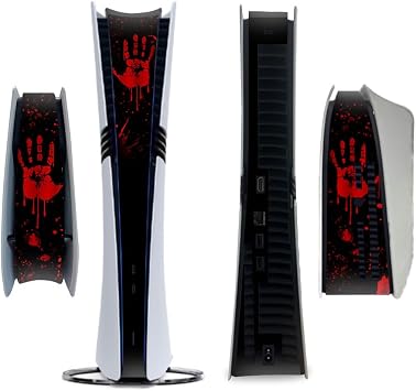 Side Sticker Full Middle Sticker Custom for PS5 PRO Disc Console Centre Decal Vinyl Blood Hand