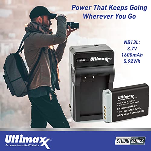 Ultimaxx Advanced Canon PowerShot G5 X Mark II Digital Camera Bundle - Includes: 128GB Extreme Memory Card, 2X Spare Batteries, LED Video Light, Sling Camera Backpack & Much More (22pc Bundle) - Image 3