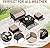 LEVELEVE 4 Pieces Patio Set Outdoor PE Wicker Rattan Furniture Sets Modern Chair Conversation Sets with Coffee Table,for Yard Bistro (Sand)