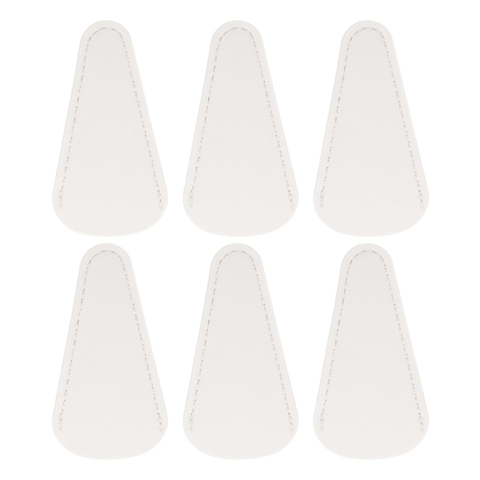 QUARKZMAN 10Pcs Fodere Per Forbici, 2.9" x 1.5" Copri Forbici Protettivo Pelle PU Borsa Portatile Per Raccolta Protezione Strumento Bellezza Per Rifilatura Sopracciglia, Bianco