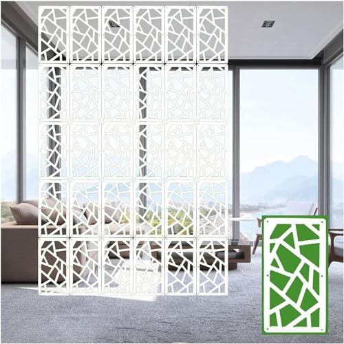Cloison de décoration légère et résistante blanche en bois composite haut de gamme