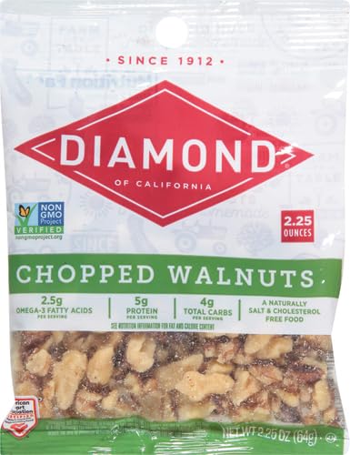 Image of Diamond of California Chopped Walnuts, 2.25 oz, 2 Pack