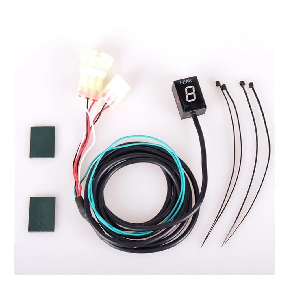Indicatore di Cambio Marcia per Moto, misuratore Digitale a 1-6 Livelli per SV650 SV-650 SV 650 1999-2002, Anello Fisso per indicatore di Cambio Marcia Moto (Anello Fisso)
