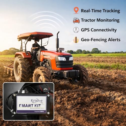 Image of Krish-E Smart Tractor GPS Kit | Real-Time Tracking | Anti-Theft System | Fuel Monitoring | Mobile App Control | Easy Installation | for All Tractor Models