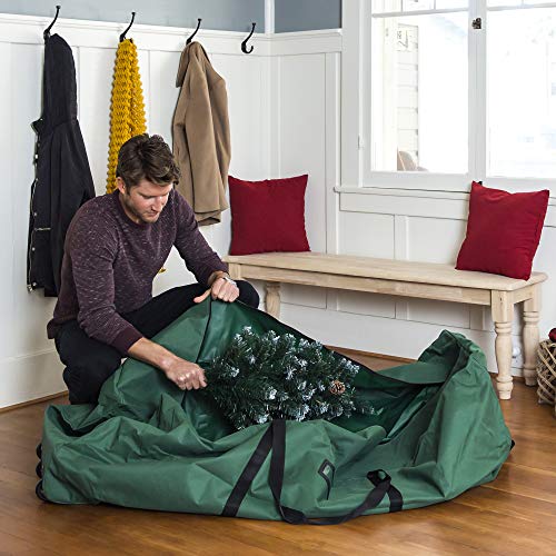 Best Choice Products 600D Polyester Rolling Duffle Storage Bag for Up To 9ft Christmas Tree w/Wheels, Handle - Green