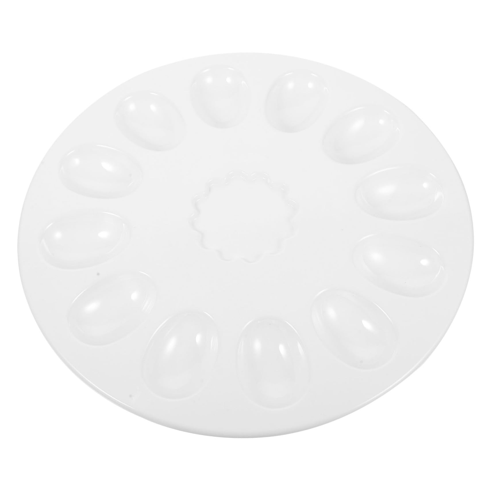BRIGHTFUFU Deviled Egg Tray Eggs Deviled Egg Serving Dish Egg Holder Dish Deviled Egg Holder Festival Deviled Egg Container Deviled Egg Catering Platter Side Dish Melamine White