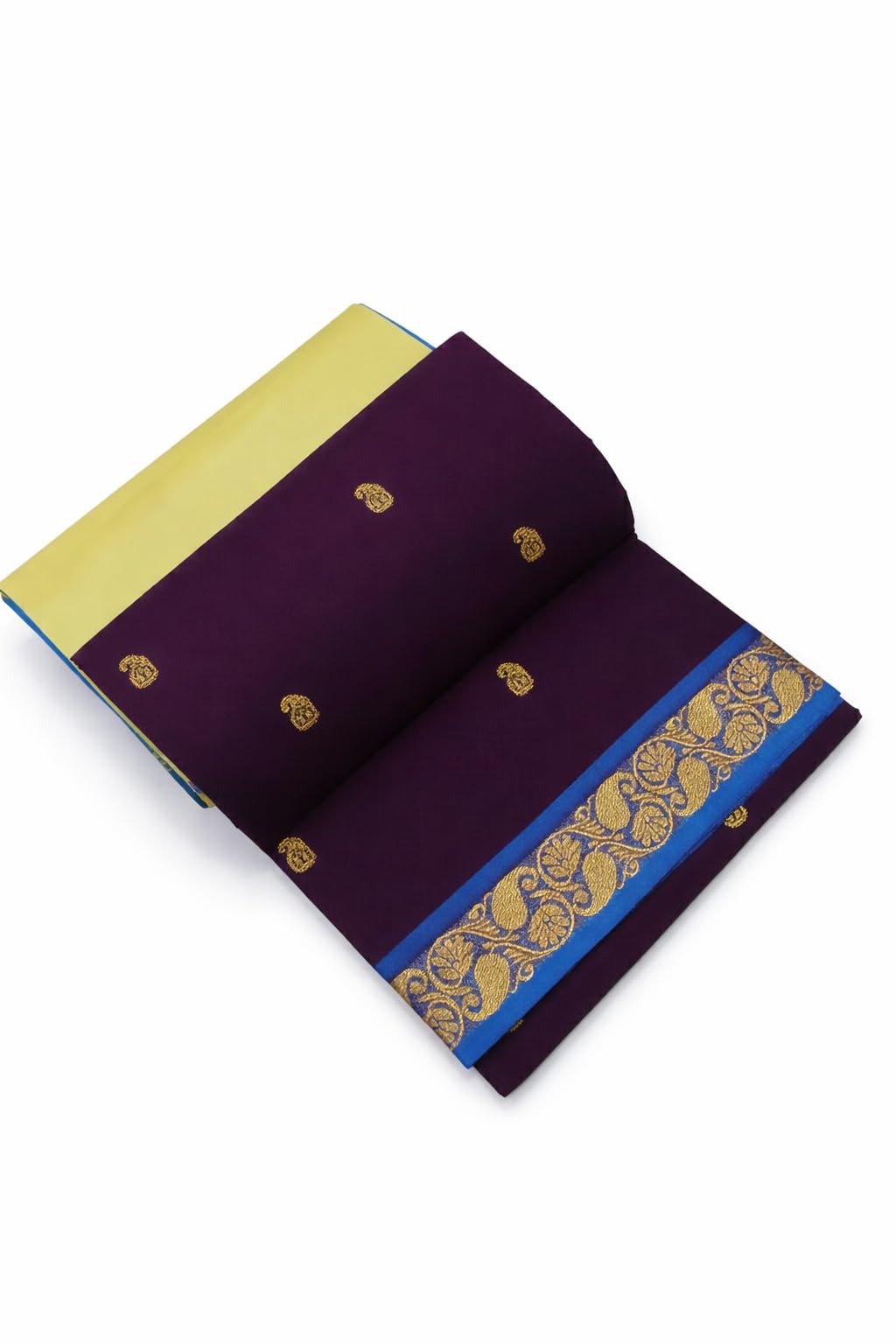 Chettinadu Polycotton Saree for Women | Traditional South Cotton Saree | Lightweight Daily Wear Saree | Temple & Casual Wear | Without Blouse-picture-34