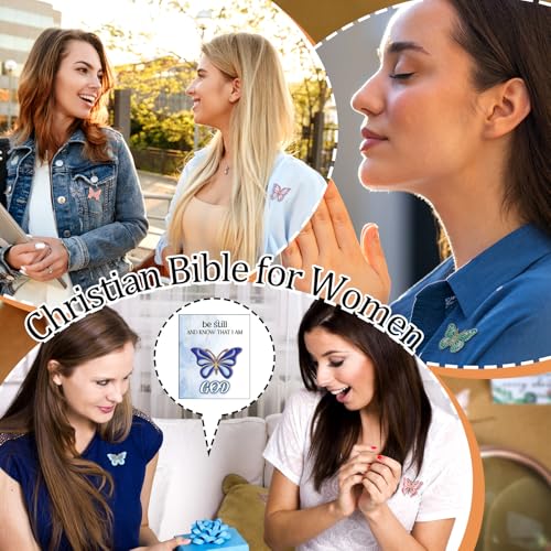 40 Pcs Butterfly Pins Brooch Bible Verse Butterfly Lapel Pins with Card Religious Christian Enamel Brooch for Women Sunday School Party Favor4