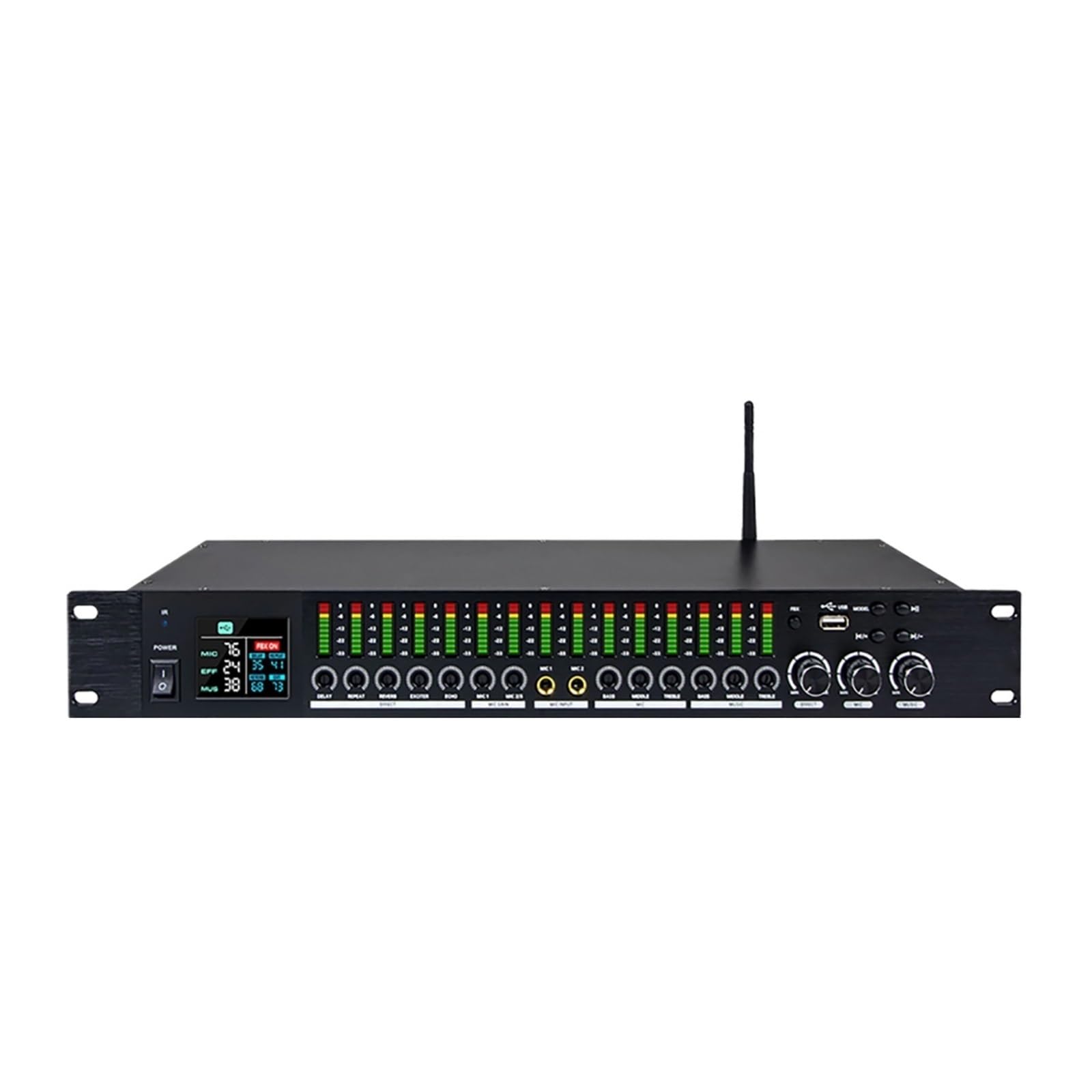 GAX-LD1500 Pantalla Profesional Ecualizador De Efectos Digitales Sistema De Karaoke Procesador De Audio Efector De Sonido De Escenario