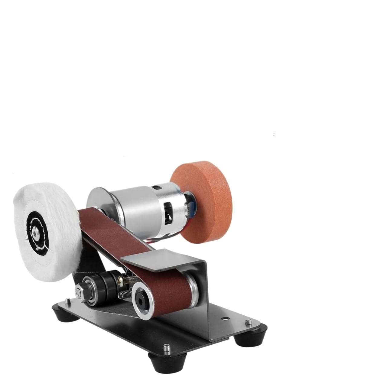 Csdasw A Mini Electric Belt Sander Diy Polishing Grinding Machine With Grinder Set Sharpener Cutter Knife Edges Jewellery Diy