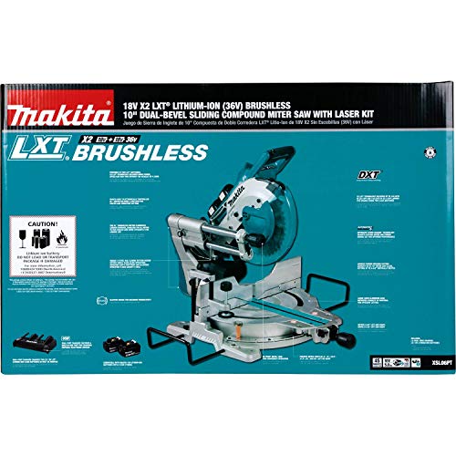 Makita XSL06PT 18V x2 LXT Lithium-Ion (36V) Brushless Cordless 10