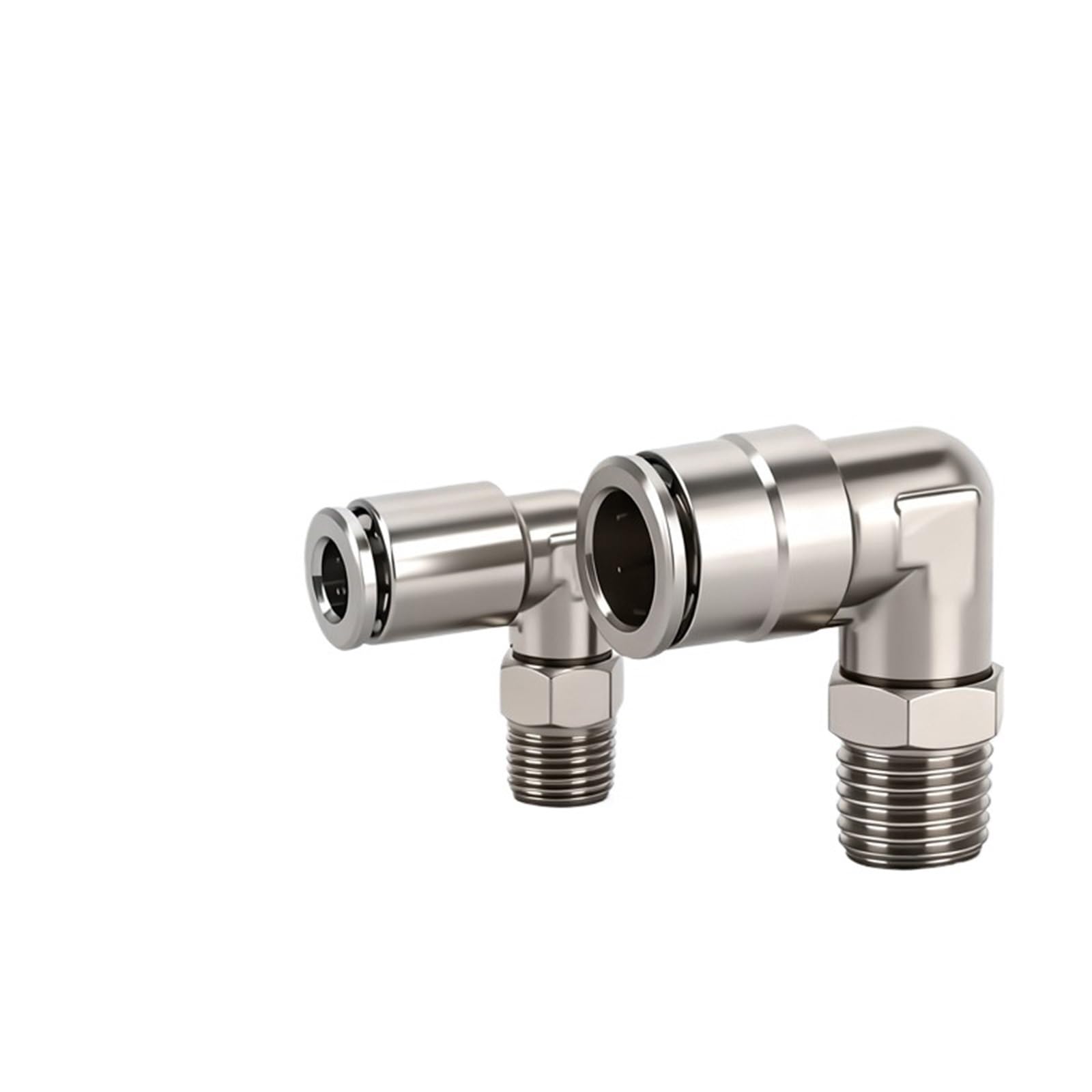 Connecteur pneumatique à Joint de tuyau d'air, bouchons rapides tout en cuivre, coude à Angle droit Pl8-02, 1 pièces(Allcopperpl14-03)