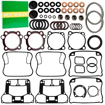 57 pcs Top End Engine Gasket Kit for Harley-Davidson Sportster 1200 Models