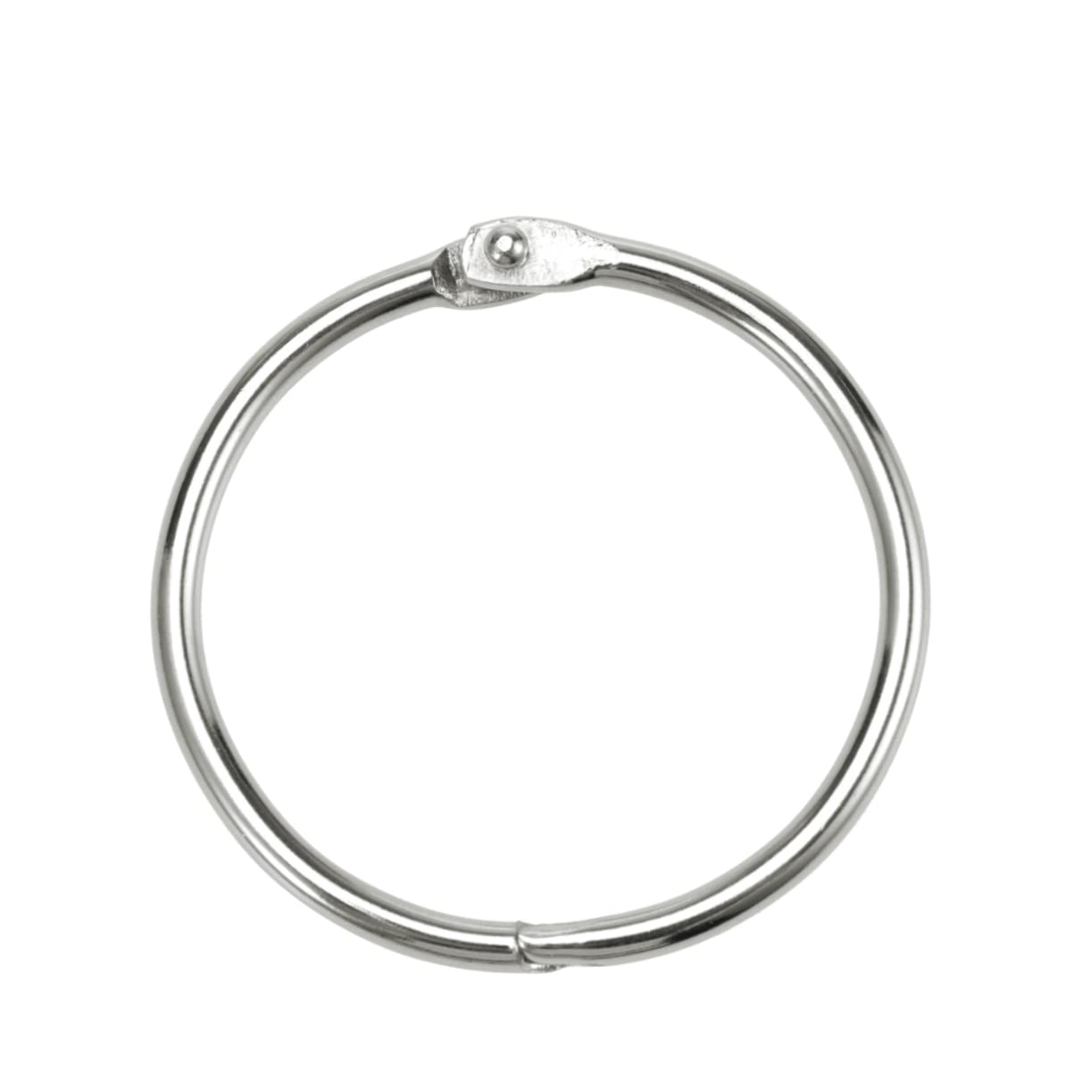Anelli a Molla in Metallo per Raccoglitore, 100 Pezzi, 38 Mm | Argento, per Memo e Campioni, Uso Office e Scrapbooking, Chiusura ad Anello per Fogli e Schede