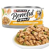 Beneful Purina Wet Dog Food in Gravy, Chicken & Peas, (12) 5.5 oz Can